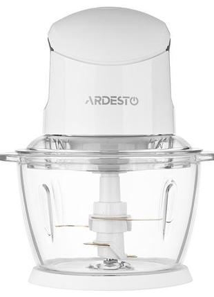 Измельчитель ardesto, 400вт, чаша-1000мл, стекло, корпус-пластик, белый
