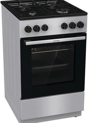 Плита gorenje комбинированная, 70л, 50x60см, серебристый