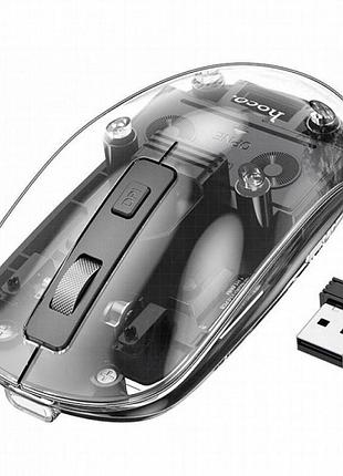 Мышь беспроводная hoco gm29 mysterios bluetooth + 2.4g dark night black