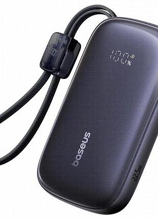 Портативное зу power bank baseus enerfill fc21 qpow 3 ultra 22.5w with cable 20000 mah (ppfls) cosmic black