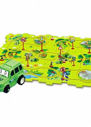 Развивающая игрушка-пазл sht 1103a dinosaur park (25pcs) yellow