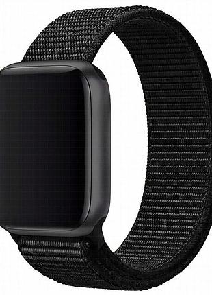 Ремешок nylon для apple watch 38/40/41/42mm(ser.10) черный / black