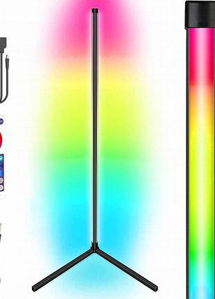 Напольная угловая led лампа rgb magic 1 bluetooth usb with app black