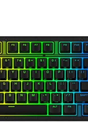 Клавиатура механическая hyperx alloy origins 2 1800 103key, red, usb-a, hot-swap, en/ua, rgb, черный