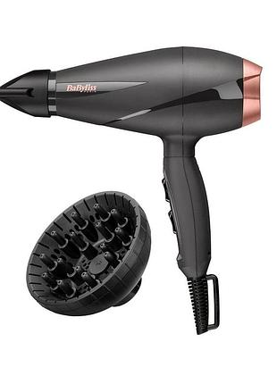 Фен babyliss ac motor smooth pro, 2100вт, 2 режима, диффузор, холл. обдув, черный