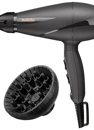 Фен babyliss ac motor smooth pro, 2100вт, 2 режима, диффузор, холл. обдув, черный 8