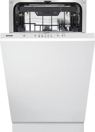 Посудомийна машина gorenje вбудовувана, 11компл., a++, 45см, 3й кошик, білий