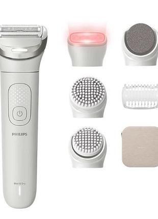 Епілятор philips series 9900 дисковий, аккумул., пінцет.-32, волог.+сух., насадок-6, футляр, білий