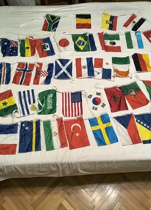 Fifa world cup 2026 -bunting\string flags - гірлянда з національними прапорами команд чс 2026 - 14х21 см -48 шт.- 15 м.