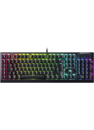 Клавиатура механическая razer blackwidow v4 x, 110key, yellow switch, usb-a, en/ru, rgb, черный