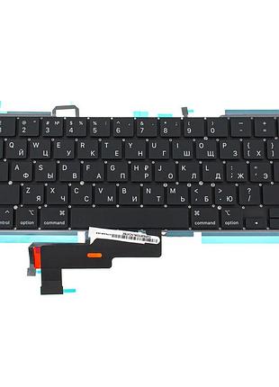 Клавиатура для ноутбука apple (macbook pro: a2289 (2020-2021)) rus, black, подсветка клавиш, small enter (оригинал)
