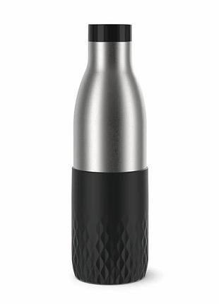 Термопляшка tefal bludrop, 700мл, нержавіюча сталь, чорний