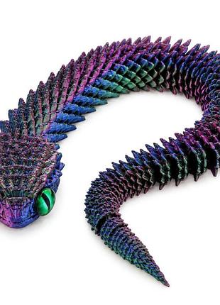 Детская игрушка-антистресс змея sn1-1, 3d-печать, 30 см