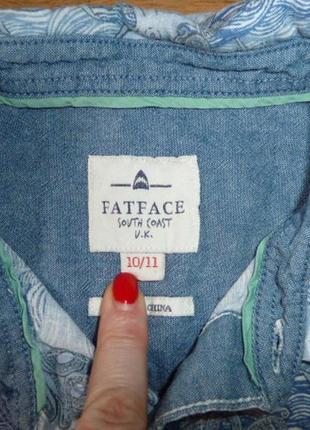 Fatface рубашка на 10-11 лет 4