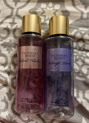 Спреї victoria's secret velvet petals та midnight bloom оригінал