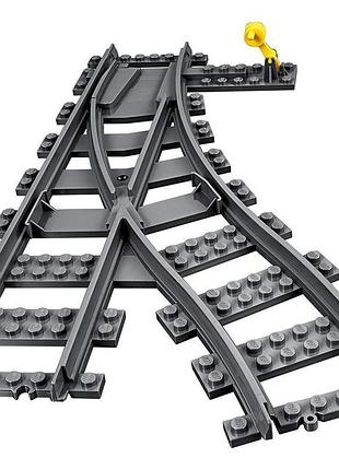 Конструктор lego city стрелочный перевод 4