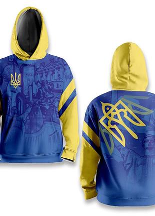 Худи спортивное с 3d принтом born to protect 32082 xl