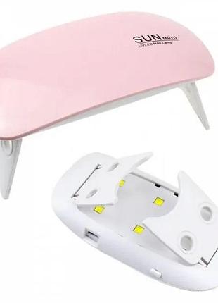 Led+uv lamp sun mini 6w led лампа для полимеризации гель-лака