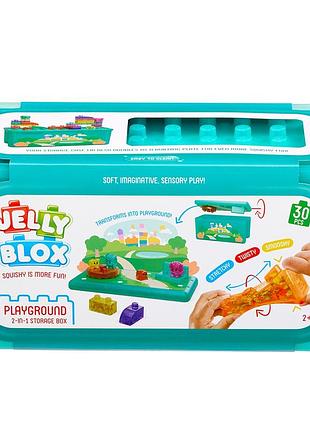Сенсорний конструктор jelly blox - у кейсі 2 в 1: ігровий майданчик