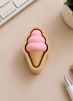 Клікер-антистрес puffy ice cream clicker 32940 6х4 см рожевий