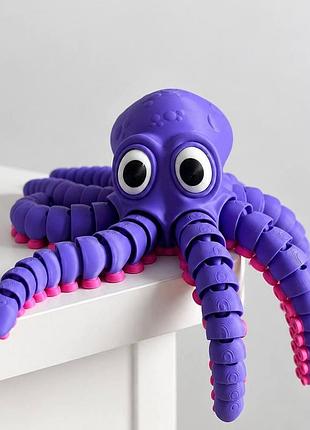 Осьминог-антистресс 3d 32945 фиолетовый