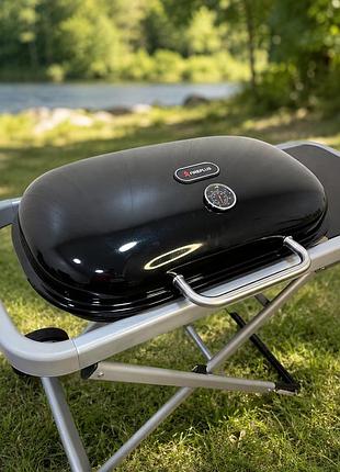 Газовый гриль weber traveler 100 х 45 х 80 см / портативный газовый гриль / барбекю для природы