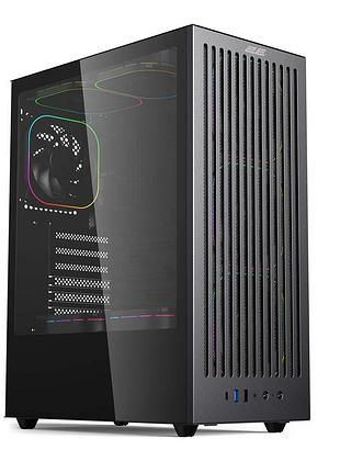 Корпус 2e gaming vector v8111b без бп, 1xusb3.0, 1х usb 2.0, 1xusb type-c, 4x120мм argb, vga 325мм, lcs ready, контроллер с