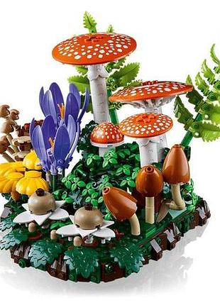 Конструктор lego botanicals лісові гриби 4