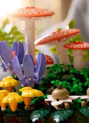 Конструктор lego botanicals лісові гриби 8