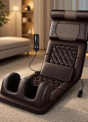 Массажный матрас moltis relax also today mrat-815 / массажер электрический для тела, спины, шеи, ноги с подогревом / релакс-матрас