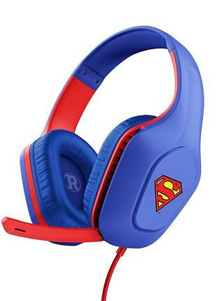 Гарнитура trust gxt415sm zirox superman edition, 3.5мм, синий