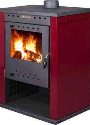 Печь стальная pro-termo fenix 12 квт. (94кг./димоход 150мм./625x435x730мм./цвет red)