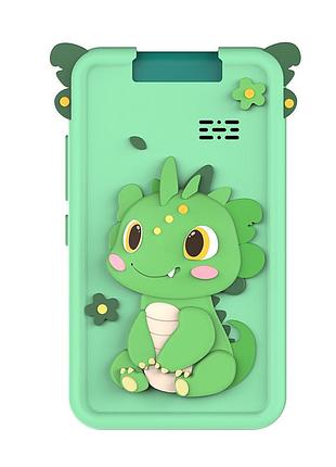 Телефон интерактивный смартфон с сенсорным экраном детская игрушка с играми камерой приложениями дракоша