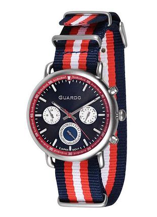 Чоловічий годинник guardo 11253-2 brown-silver-blue