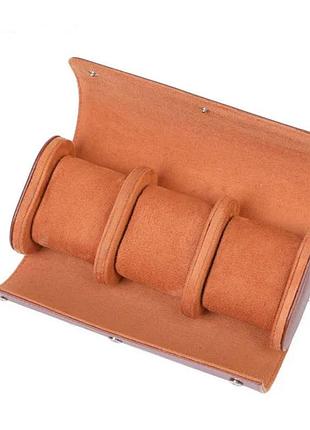 Коробка для трьох годинників roll brown