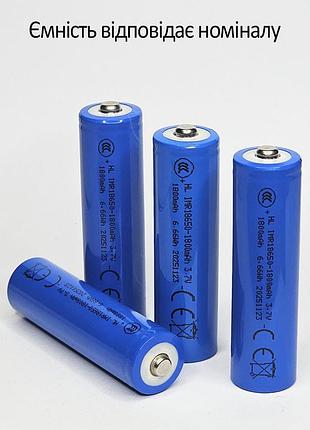 Аккумулятор 18650 li-ion 1800mah 3.7v емкость соответствует номинала!!! (100/400)