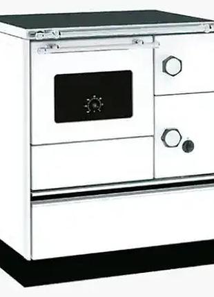Піч-кухня alfa-plam alfa 70 f/ альфа 70 ф 6 квт 127 кг 700х600х850мм з комфоркою + духовка лівобічна