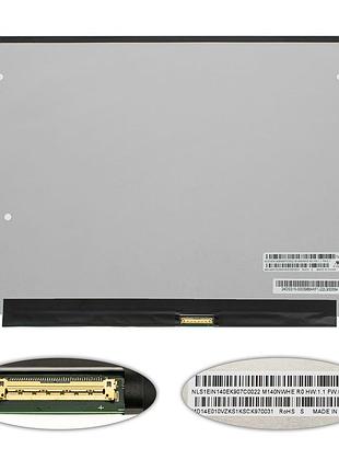 Матрица 14.0" m140nwhe r0 (2240*1400, 40pin(edp, ips), led, slim (без планок и ушек), матовая, разъем справа внизу) для ноутбука