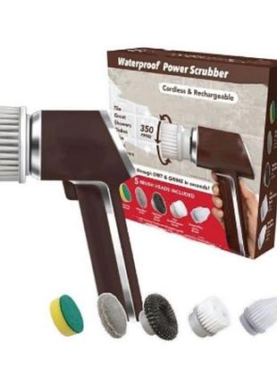 Электрическая щетка для чистки в, щетка для cleaning brush коричневая новая )