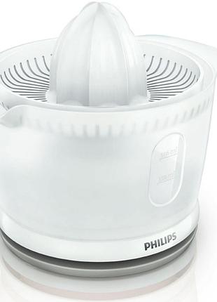 Соковыжималка philips daily collection цитрус-пресс, 25вт, чаша-0.5л, пластик, белый
