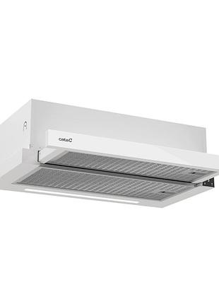 Вытяжка cata телескопическая, 60см, 698м.куб/ч, tfh 6430 gwh, белый