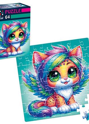 Пазлы детские "сказочный леопардик" 64 детали — развивающая игра для малышей (dt1234-23)