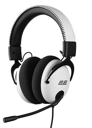 Гарнітура ігрова 2e gaming hg310 v2, mini-jack, 1.5м, білий