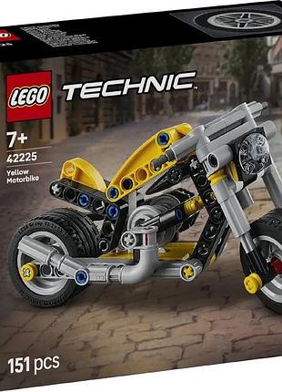Конструктор lego technic желтый мотоцикл