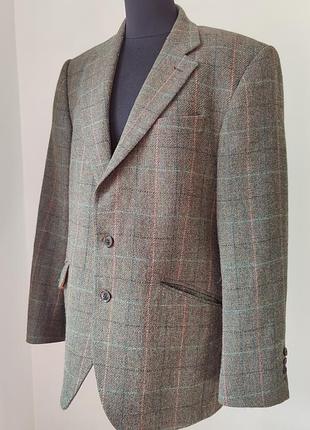 Чоловічий піджак чоловічий вовняний  картатий m  charles tyrwhitt