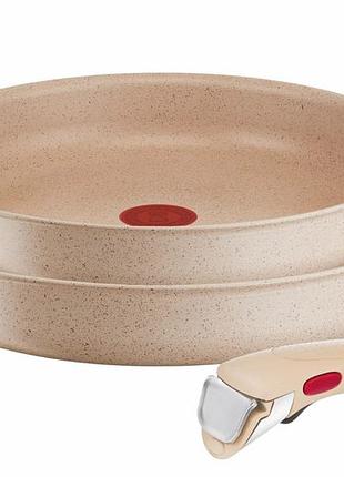 Набір сковорід tefal ingenio delight, 3предмети, алюміній,бакеліт