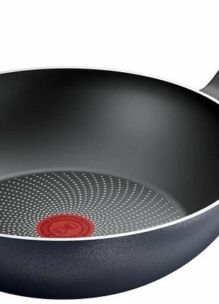 Сковорода вок tefal so' light, 28см, алюминий, бакелит, черный