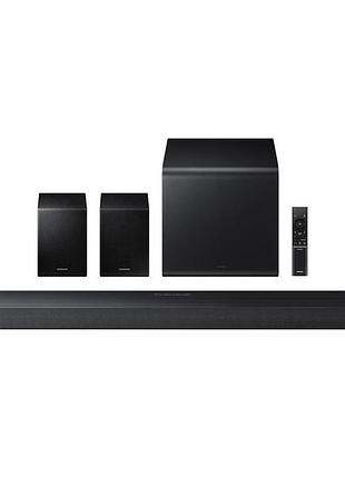 Саундбар samsung hw-qs750f 465вт, 5.1.2, bt, hdmi-earc, wi-fi, саб, dolby atmos, черный