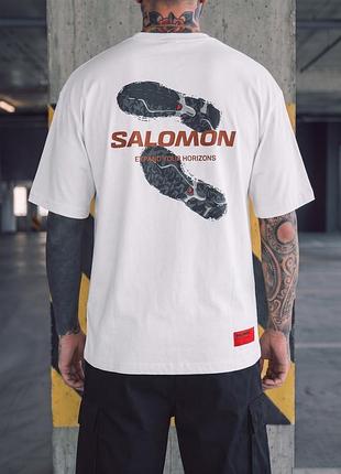 Футболка salomon horizon white