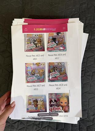Дуже велика роздруківка з усіма колекціями bratz